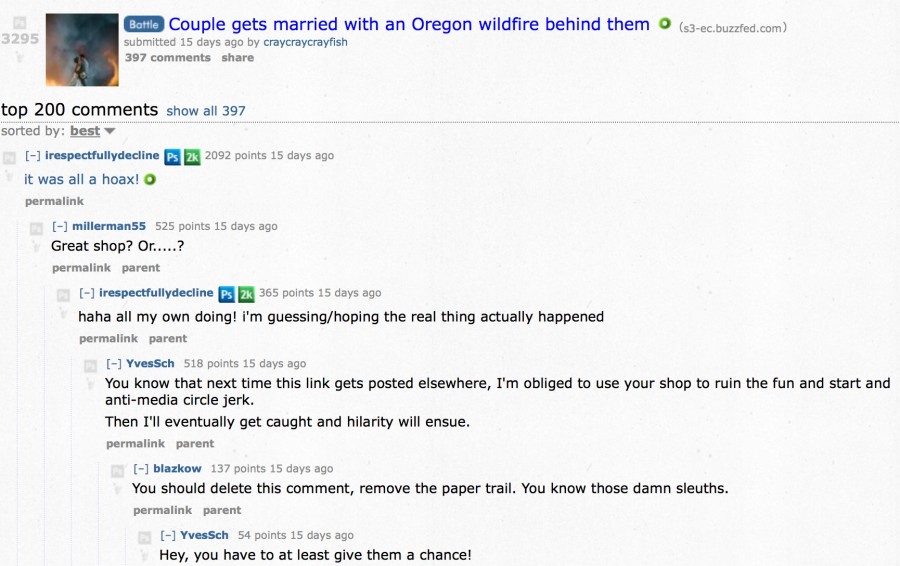Couple_gets_married_with_an_Oregon_wildfire_behind_them___photoshopbattles