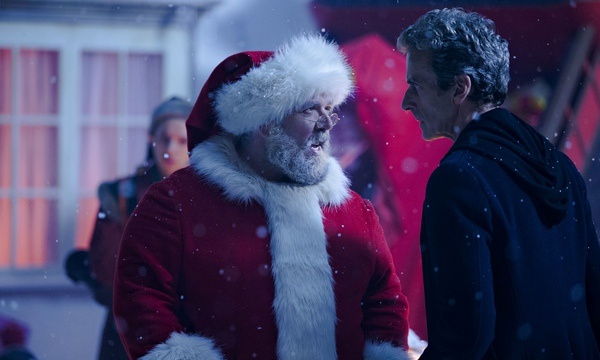 Nick Frost as Santa Claus and Peter Capaldi as the Doctor in the Doctor Who Christmas special