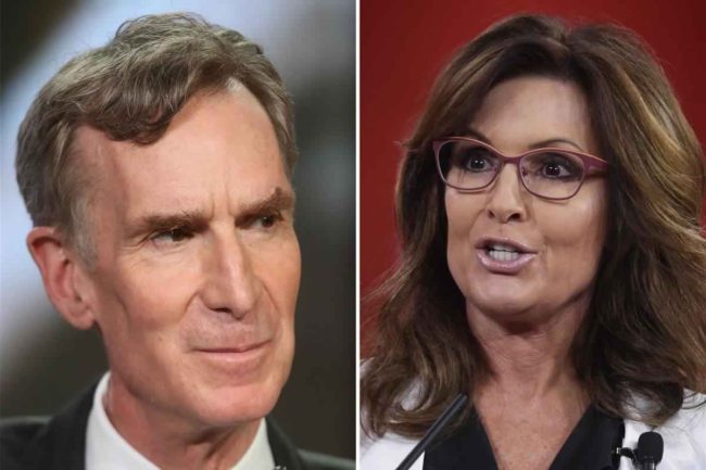 Bill Nye vs Sara Palin