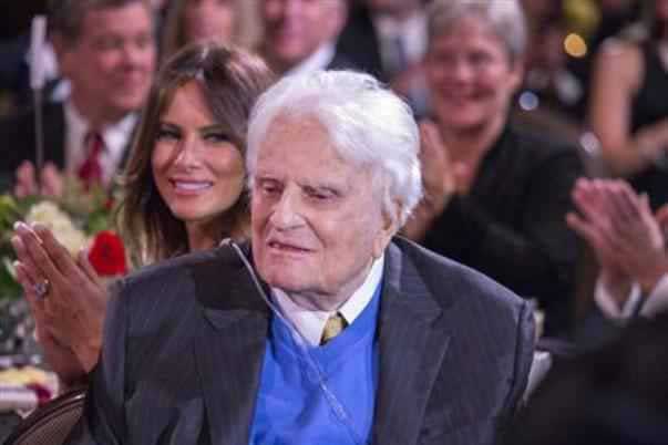 Billy Graham is pictured during a celebration for his 95th birthday in Asheville, North Carolina, in this November 7, 2013