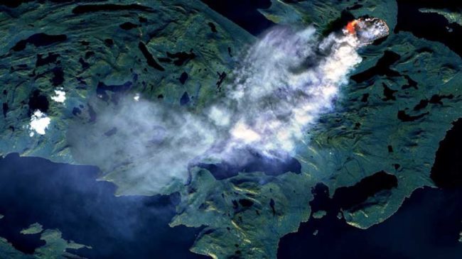 greenland wildfire