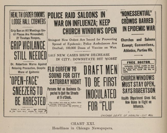 1918 media stories about face masks