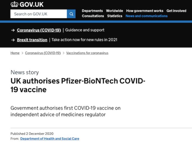 COVID-19 Vaccine approved