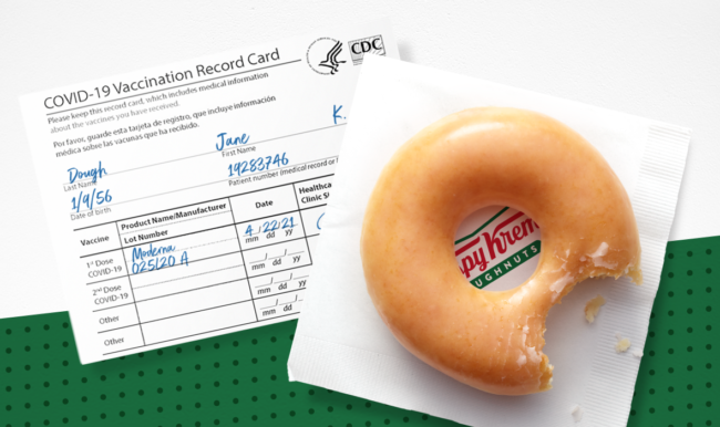 Vaccines: Free Doughnuts from Krispy Kreme